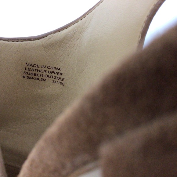 Michael Kors Brown Suede Chunky Heels, 8.5 - Picture 8 of 9